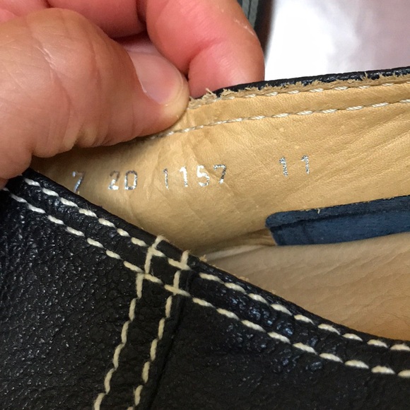 New Prada Dark Blue size 12 slip-on moccasins main image 7